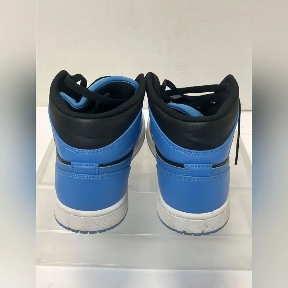Nike Mens Air Jordan 1 Mid University Blue High Top Sneakers 8